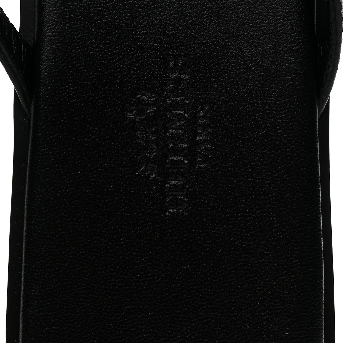 Calfskin Miss Sandals 38 Black