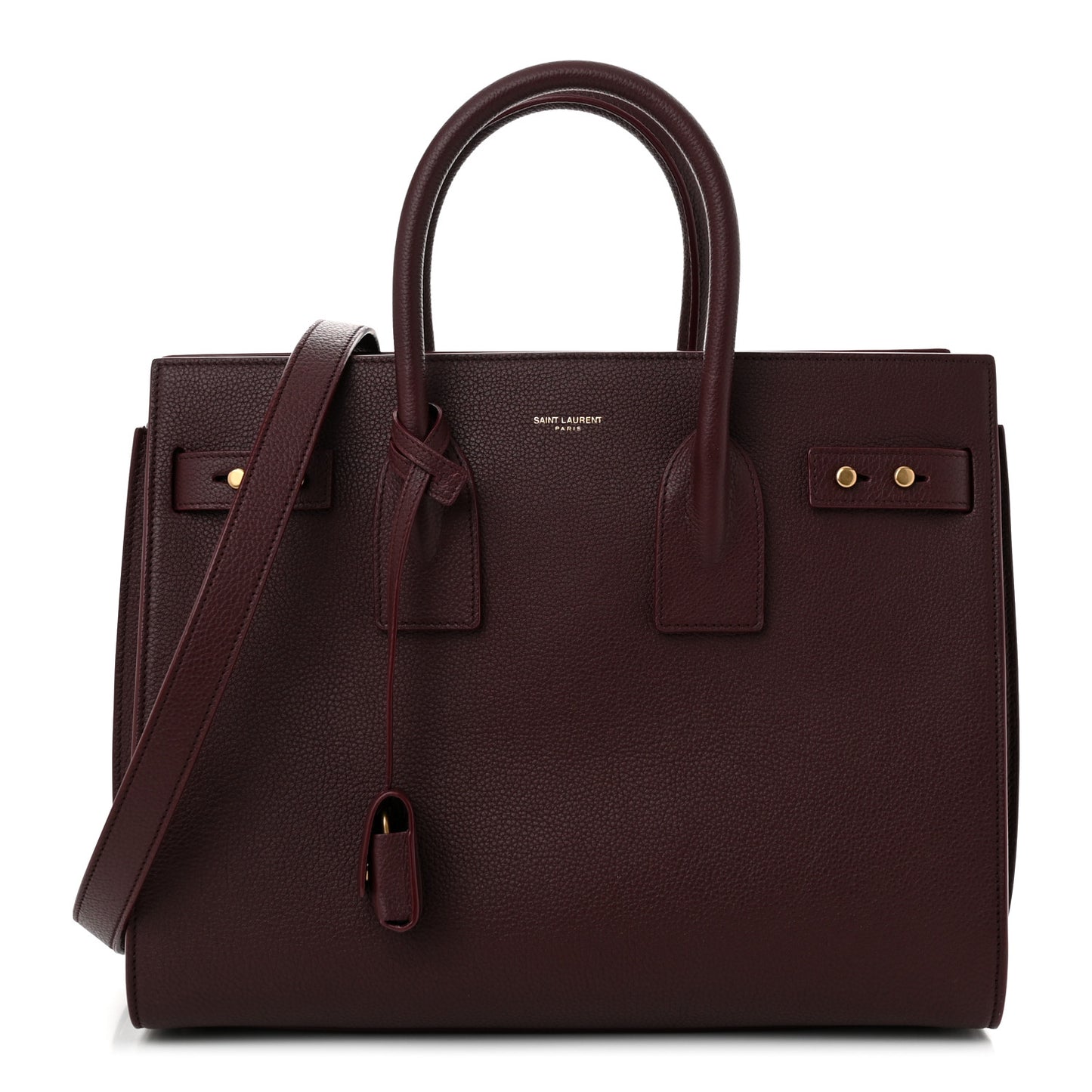 Grained Calfskin Small Supple Sac De Jour Rouge Cabernet
