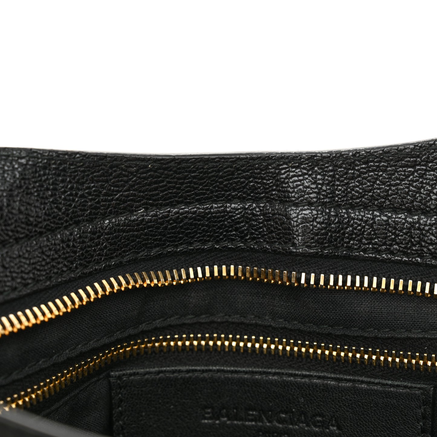Chevre Gold Metallic Edge Hardware City Black