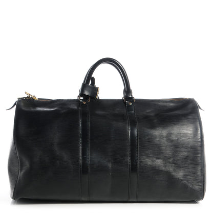 Louis Vuitton Epi Keepall 50 Black 1 of 8