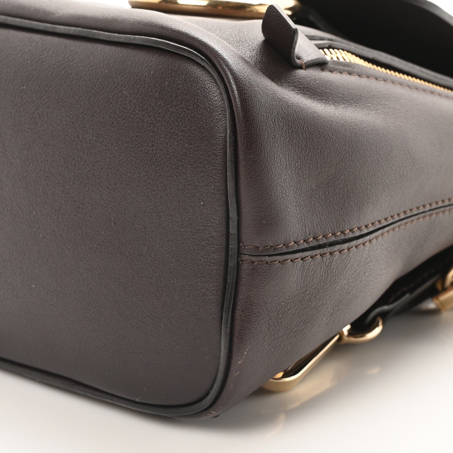 Chloe Suede Calfskin Mini Faye Backpack Carbon Brown 10 of 10