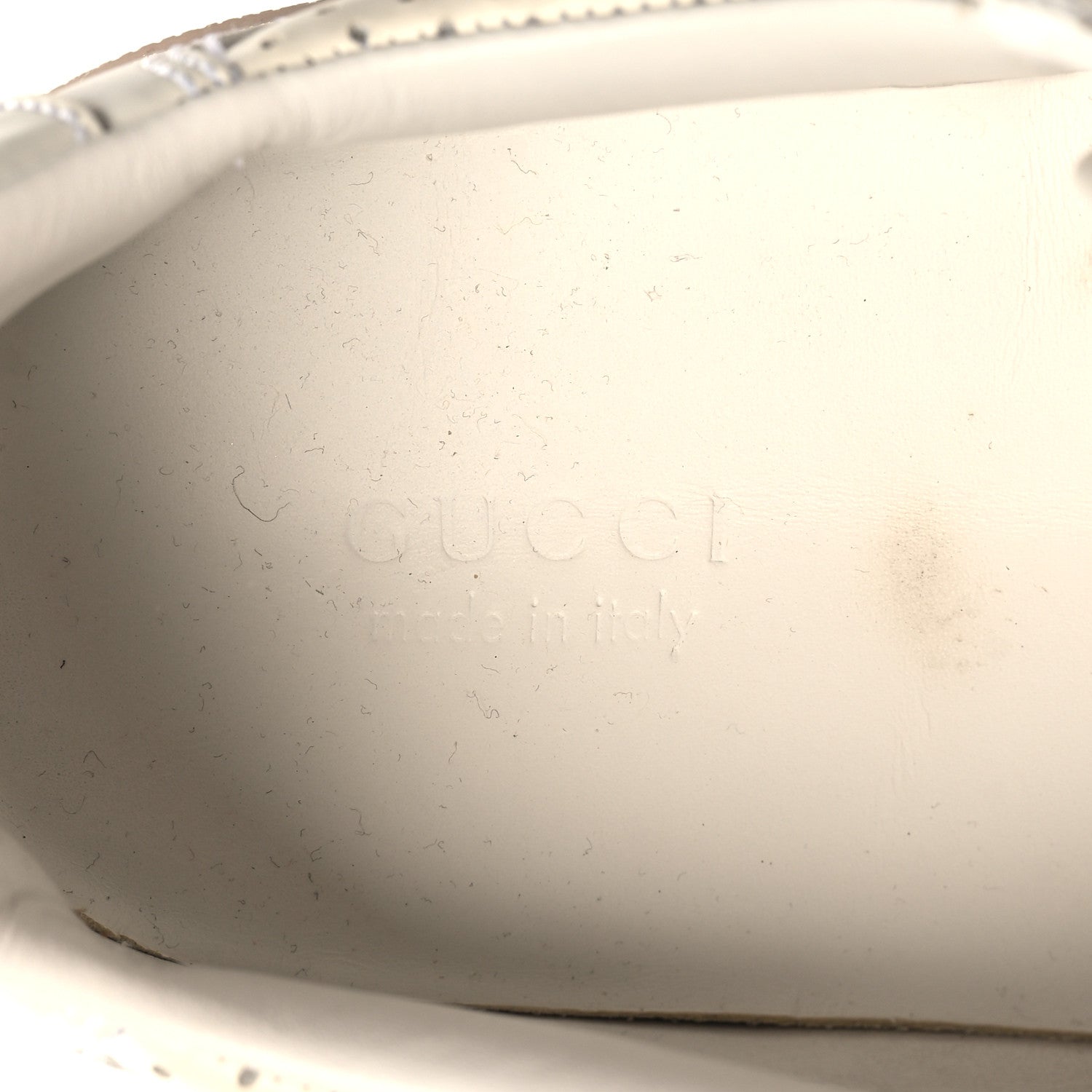 Gucci Calfskin GG Tennis Embossed Womens Platform 55mm Sneakers 40 White 8 of 8