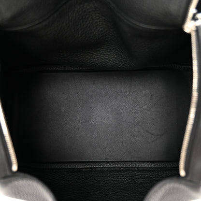 Hermes Taurillon Clemence Lindy 26 Black 5 of 10
