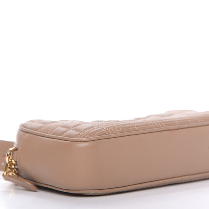 Burberry Lambskin Quilted Camera Bag Camel 6 of 9