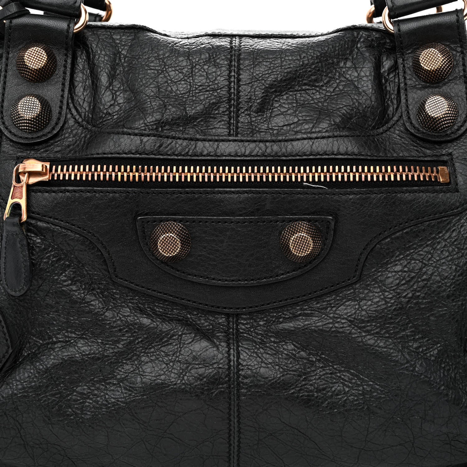 Balenciaga Agneau Giant 21 Rose Gold Hardware Work Black 7 of 14