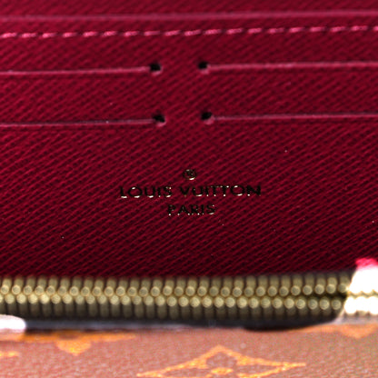 Louis Vuitton Monogram Clemence Wallet Fuchsia 6 of 8