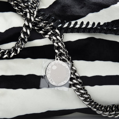 Stella McCartney Linen Zebra Falabella Fold Over Tote 10 of 11