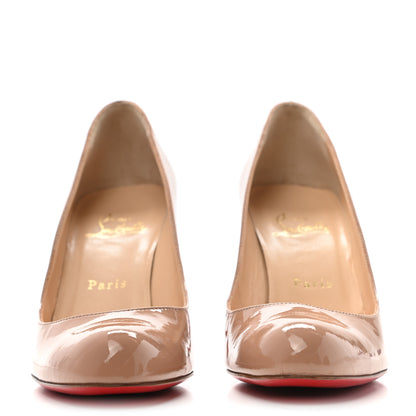 Christian Louboutin Patent Simple 85 Pumps 37.5 Nude 2 of 8