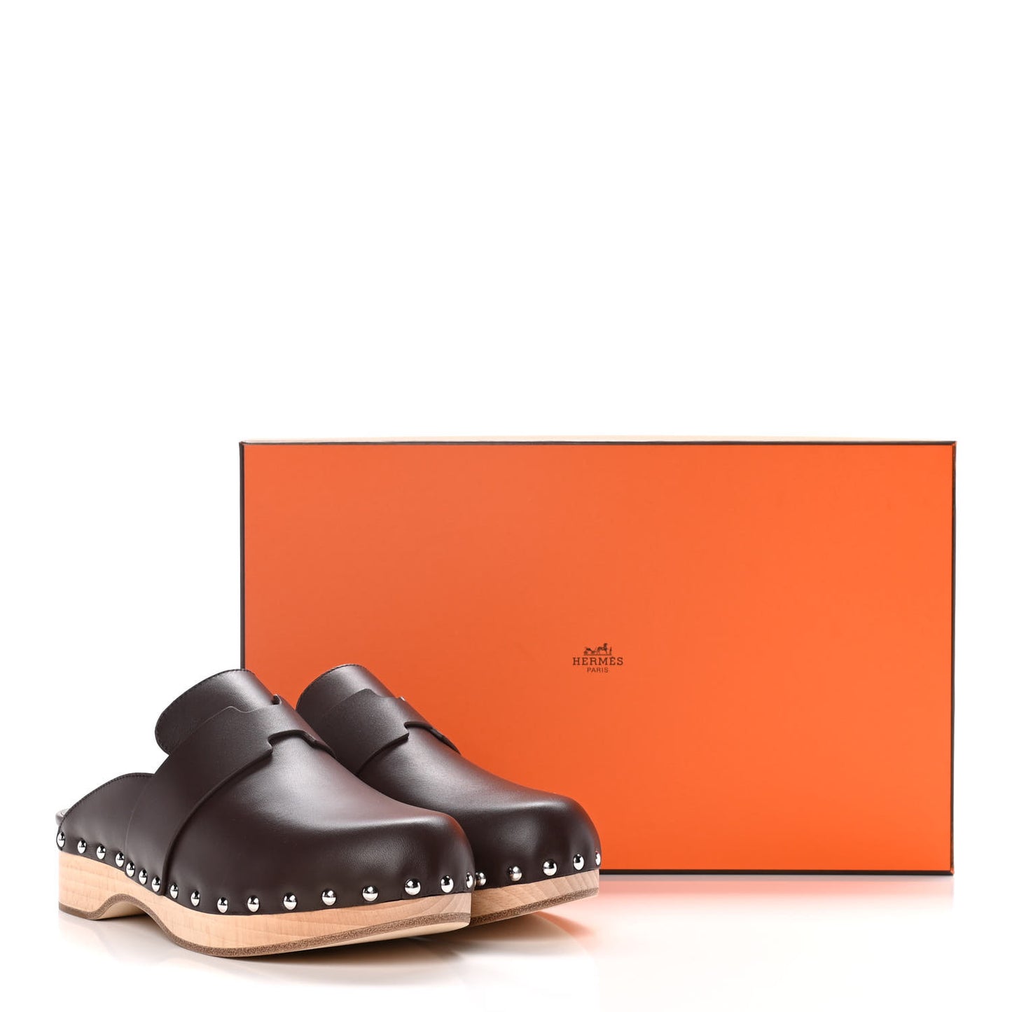 Calfskin Calya Mules 37 Cafe