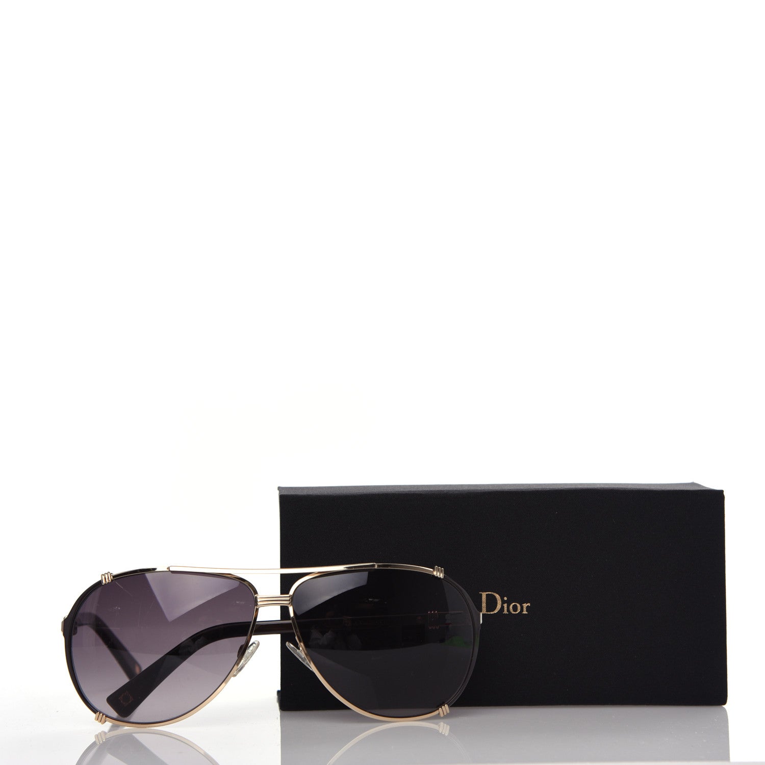 Christian Dior Chicago 2 Aviator Sunglasses Brown 9 of 9