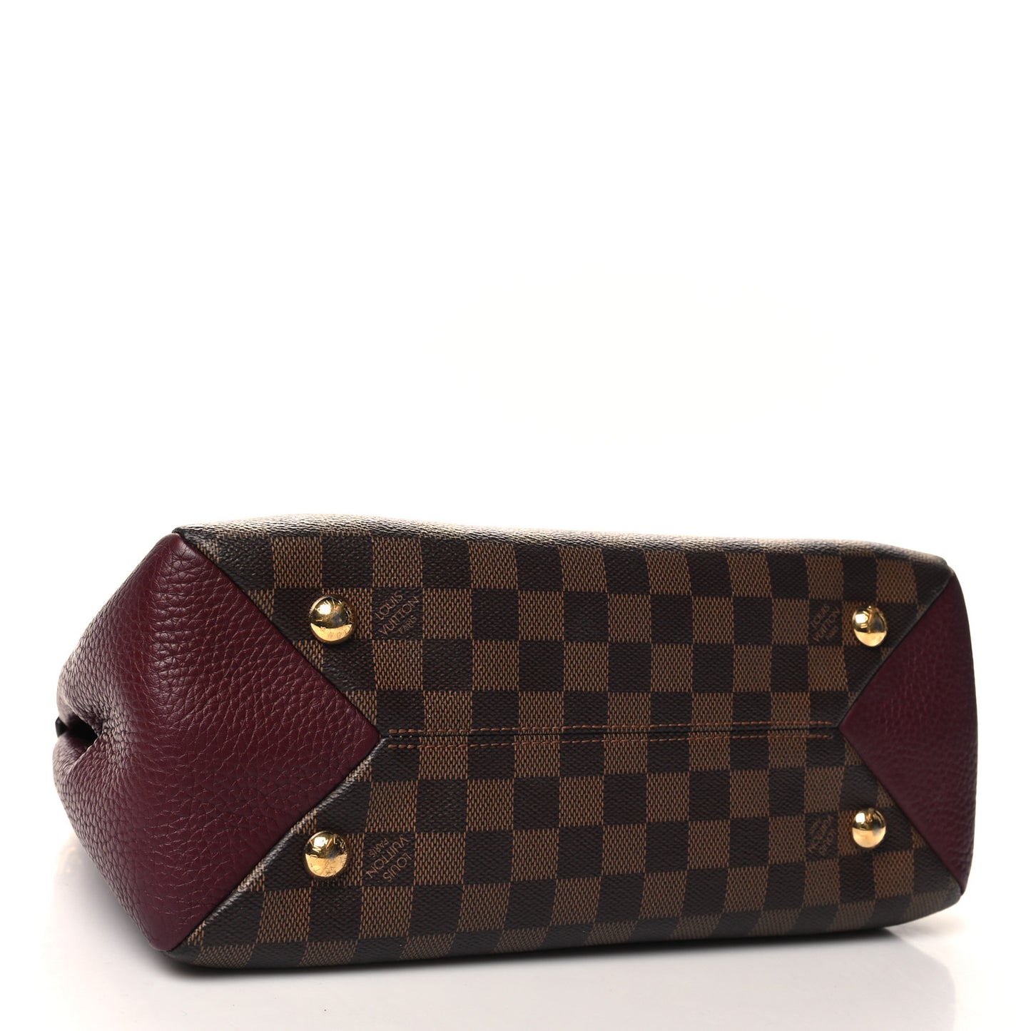 Damier Ebene Cuir Taurillon Brittany Bordeaux