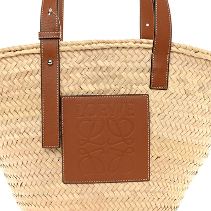 Loewe Raffia Basket Tote Bag Natural Tan 7 of 9