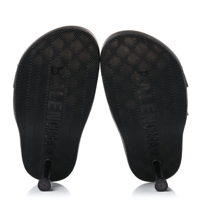 Balenciaga Technical Polyurethane Mallorca 80 Sandals 40 Black 5 of 9