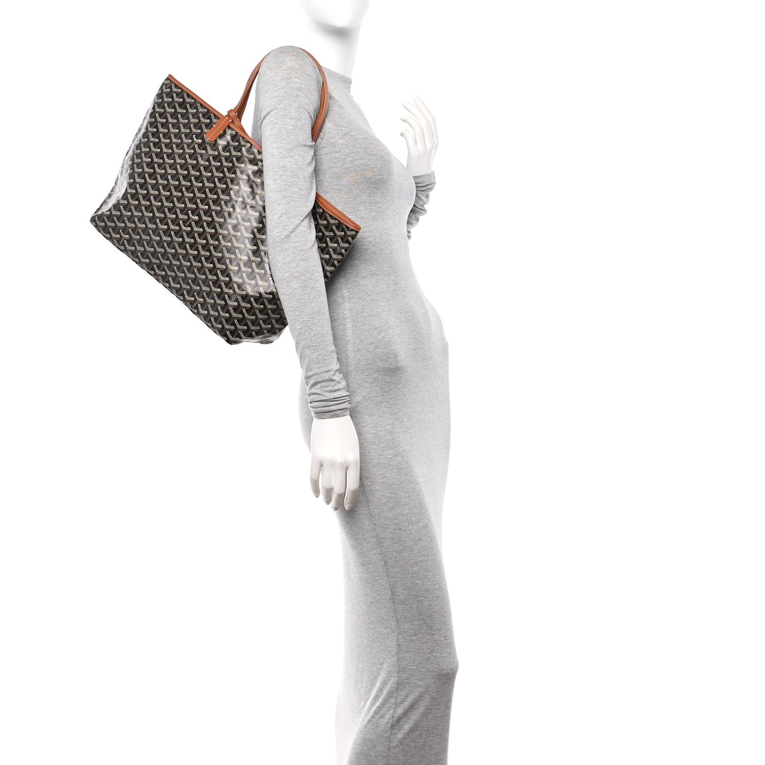 Goyard Goyardine Saint Louis GM Black Gold 2 of 12