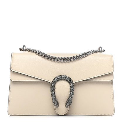 Gucci Textured Calfskin Crystal Small Dionysus Shoulder Bag Mystic White 1 of 9