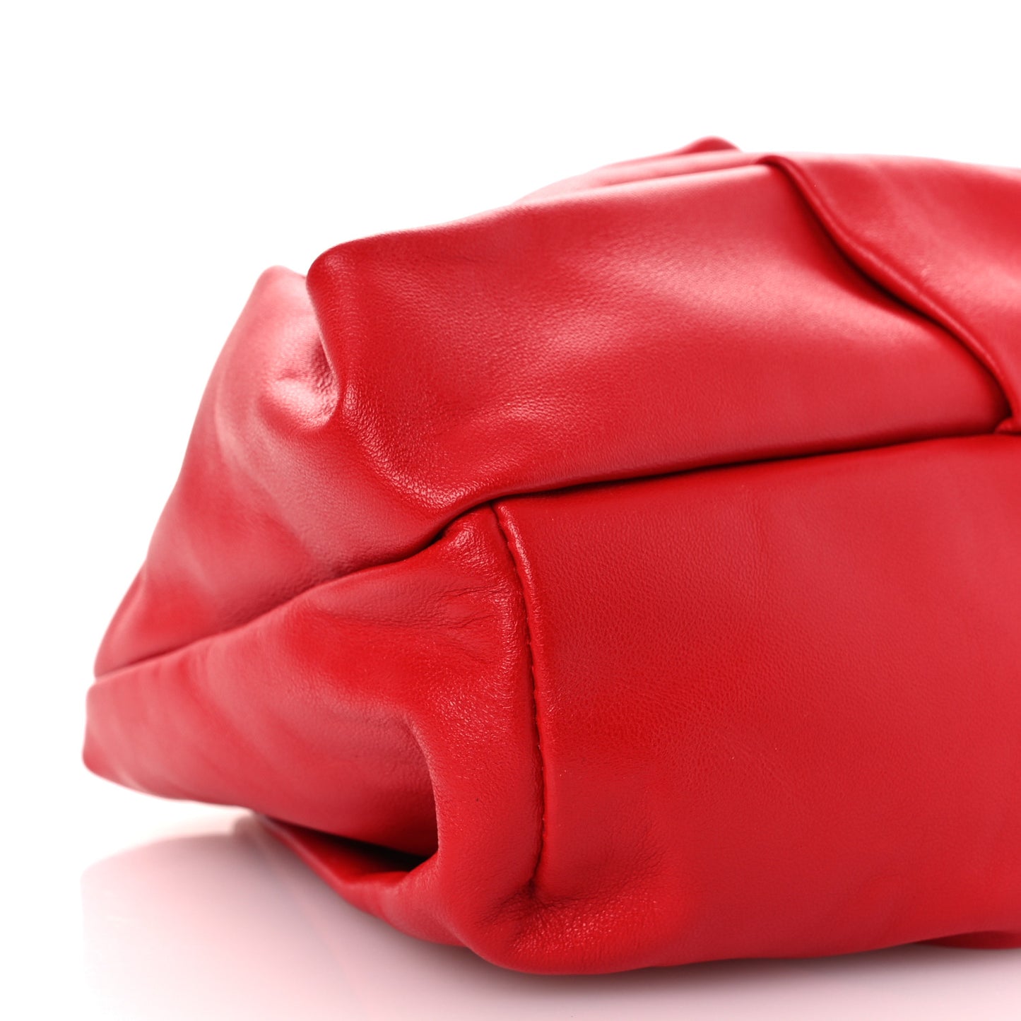 Smooth Calfskin Rose Clutch Pillar