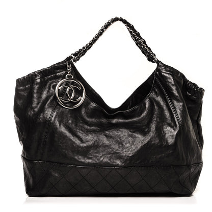 Chanel Distressed Caviar XL Coco Cabas Black 1 of 8