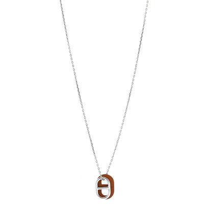 Hermes Swift O'Maillon Pendant Necklace Gold 1 of 6