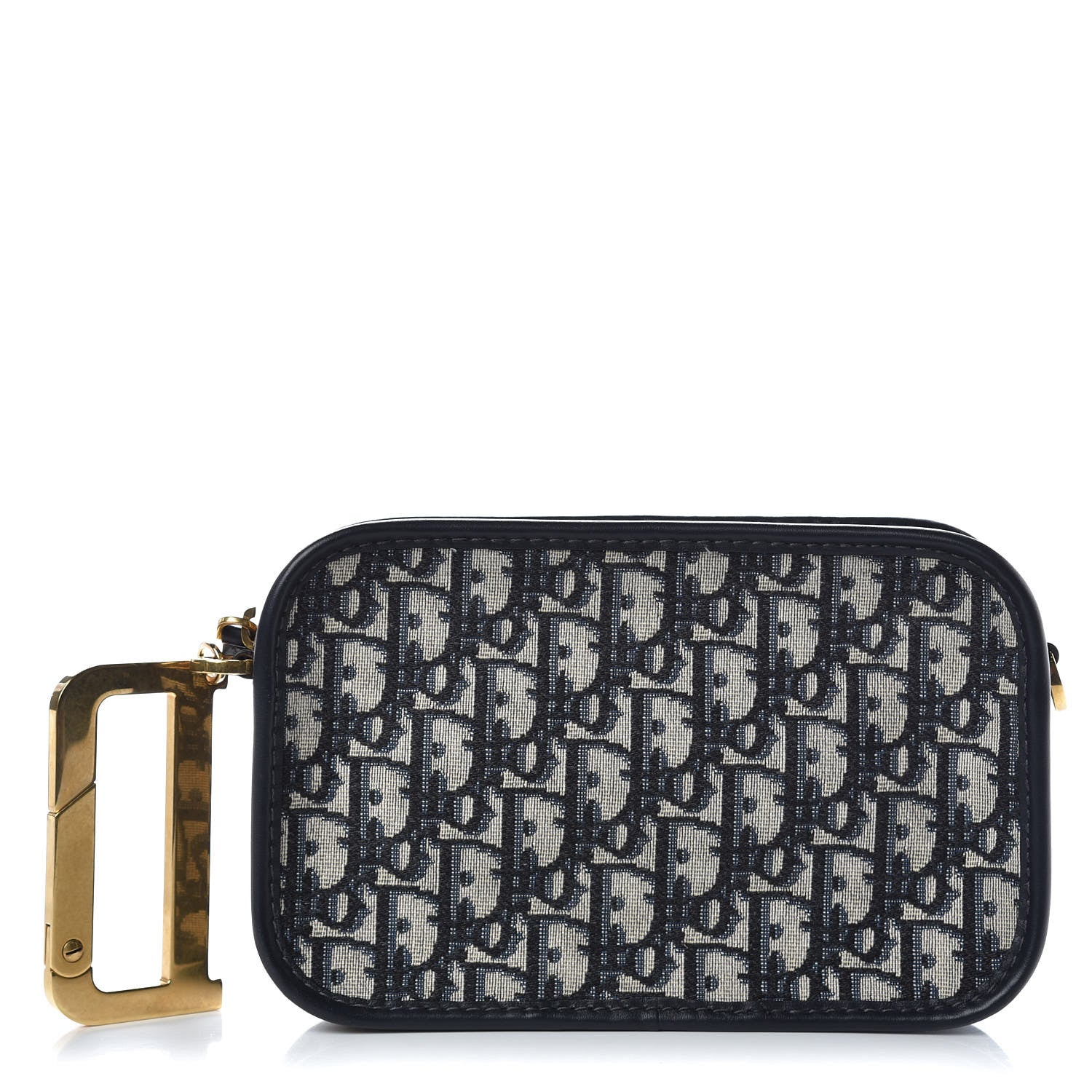 Christian Dior Oblique Diorquake Clutch Blue 1 of 7