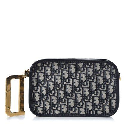 Christian Dior Oblique Diorquake Clutch Blue 1 of 7