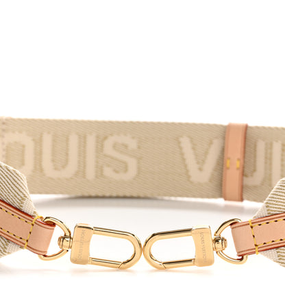 Louis Vuitton Jacquard High Rise Shoulder Strap Beige 3 of 5