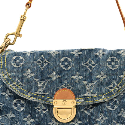 Louis Vuitton Monogram Denim Mini Pleaty Blue 8 of 13