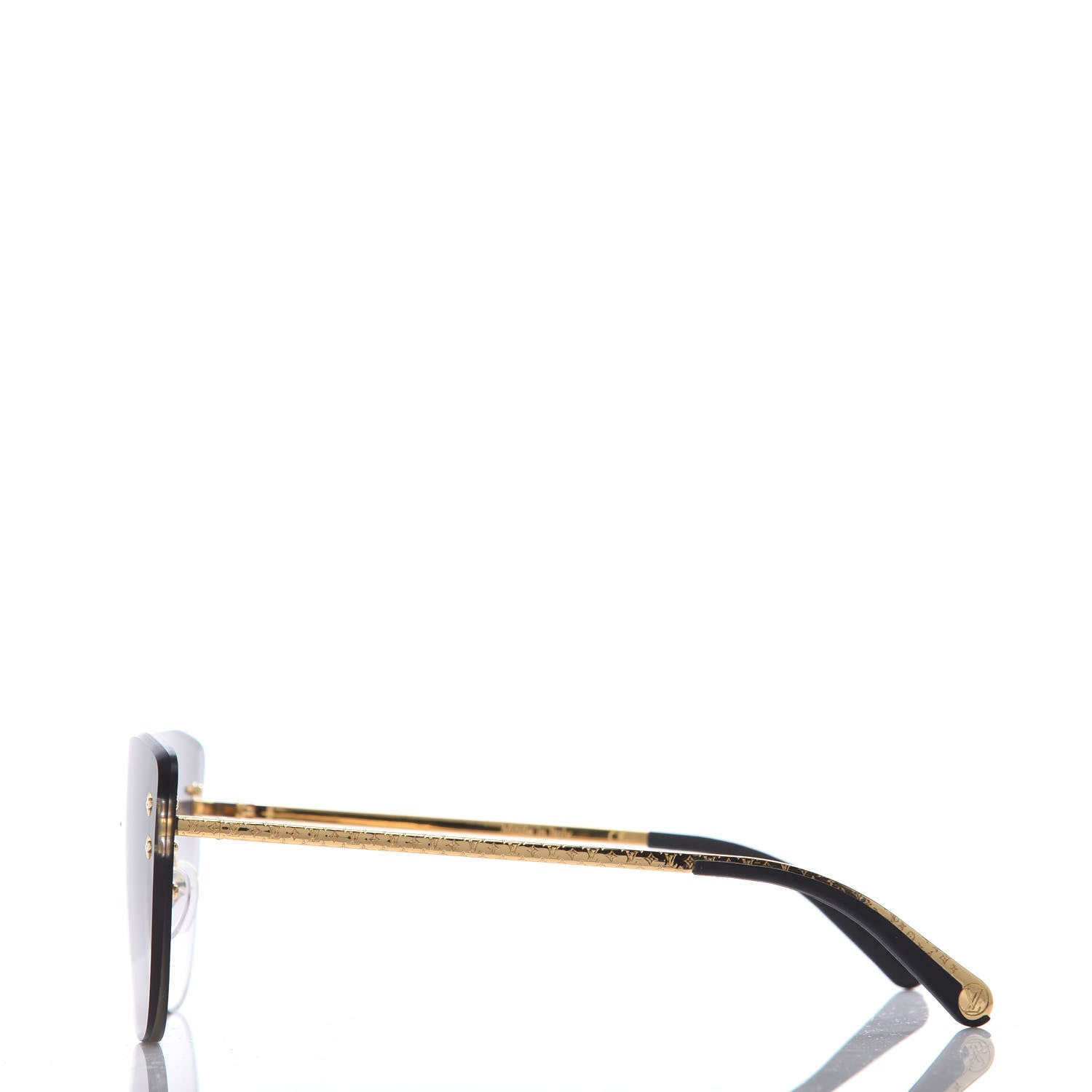 Louis Vuitton Les Parapluies De Cherbourg Sunglasses Z1394U Black Gold 3 of 8
