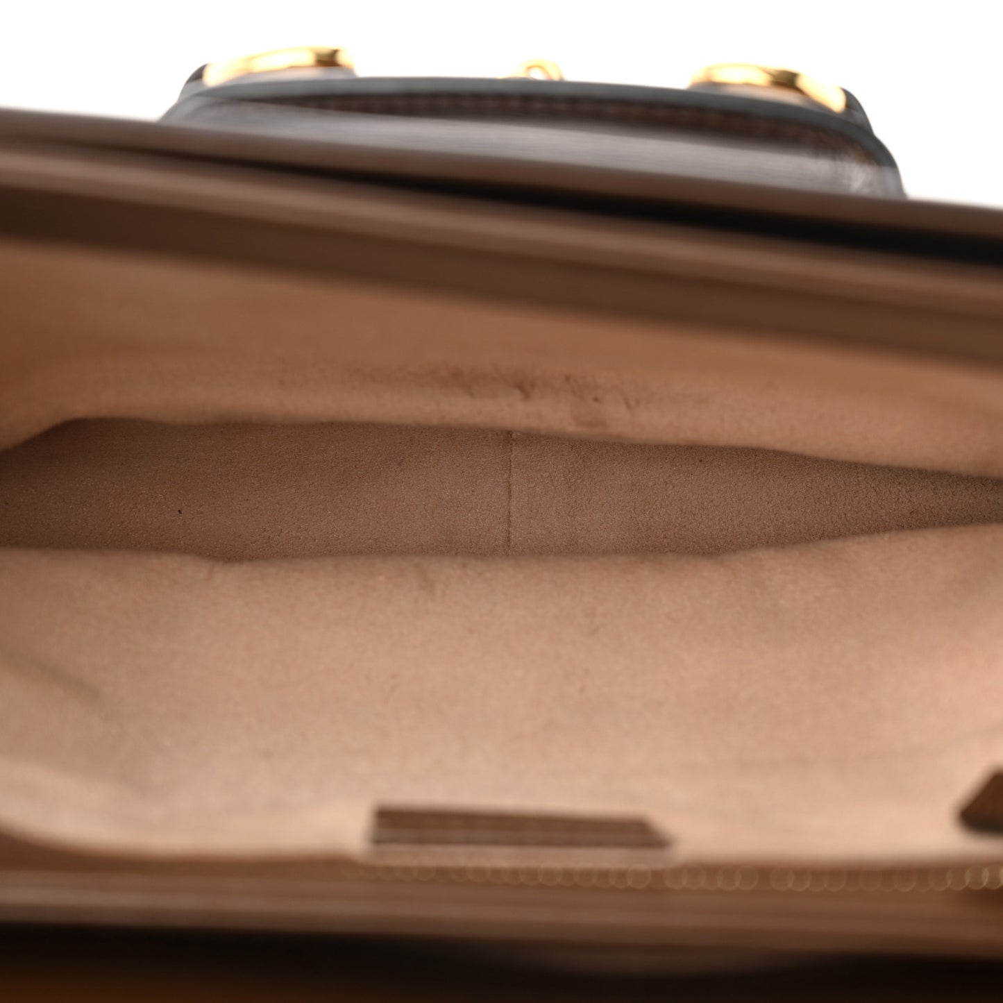 Azalea Calfskin Horsebit 1955 Shoulder Bag Brown Sugar