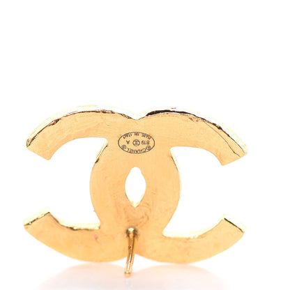 Chanel Resin Along The Nile CC Earrings Gold Black 3 of 5