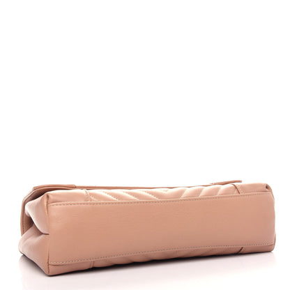 Chanel Calfskin Quilted Medium Daily Chevron Flap Beige 4 of 11