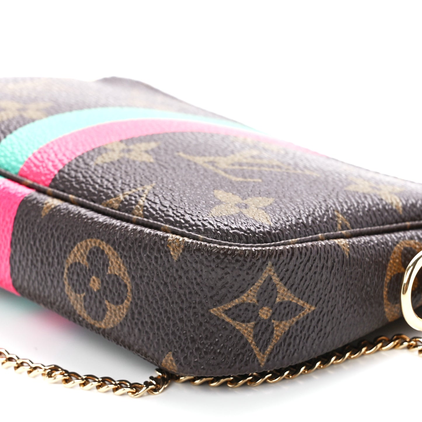 Monogram My LV Heritage Mini Pochette Accessories Vert Fuchsia