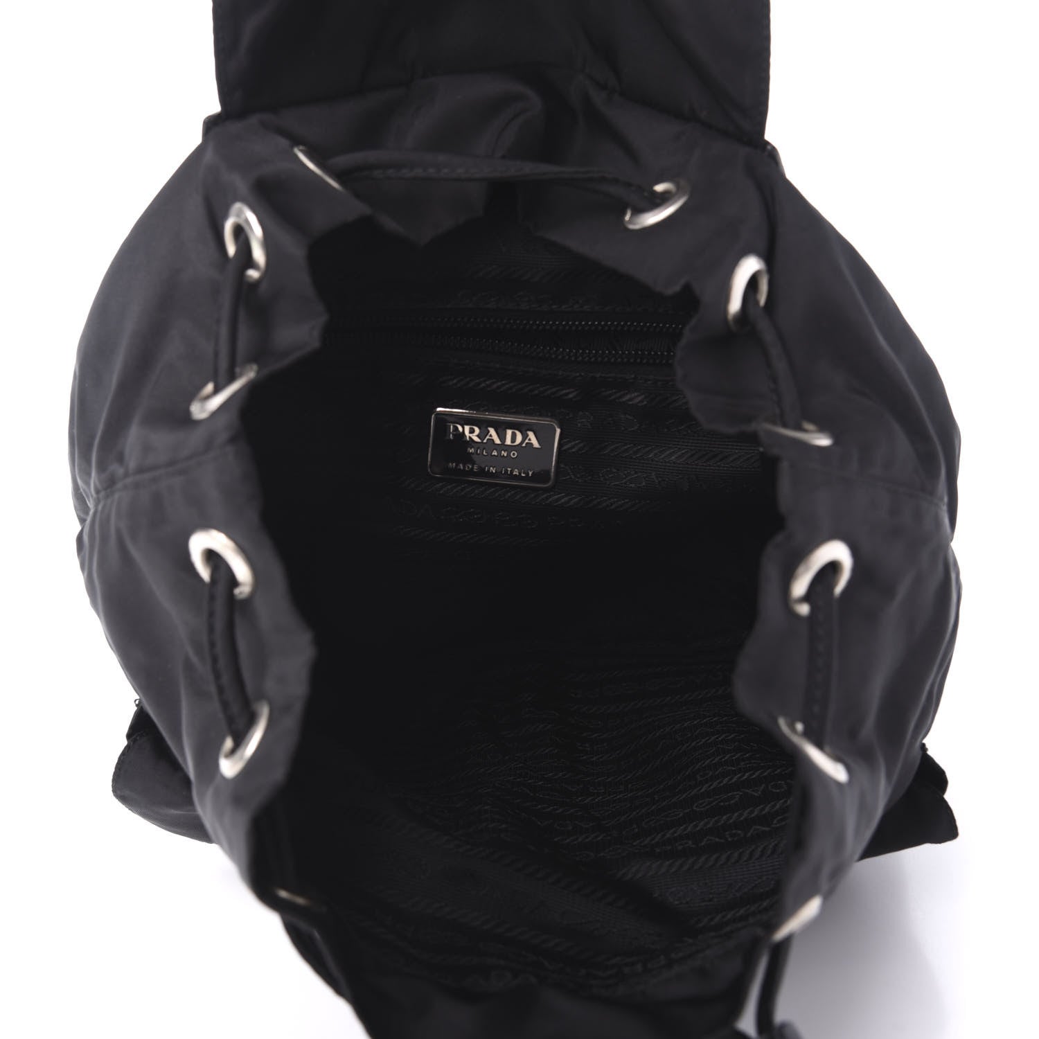 Prada Tessuto Nylon Vela Small Backpack Black 4 of 10