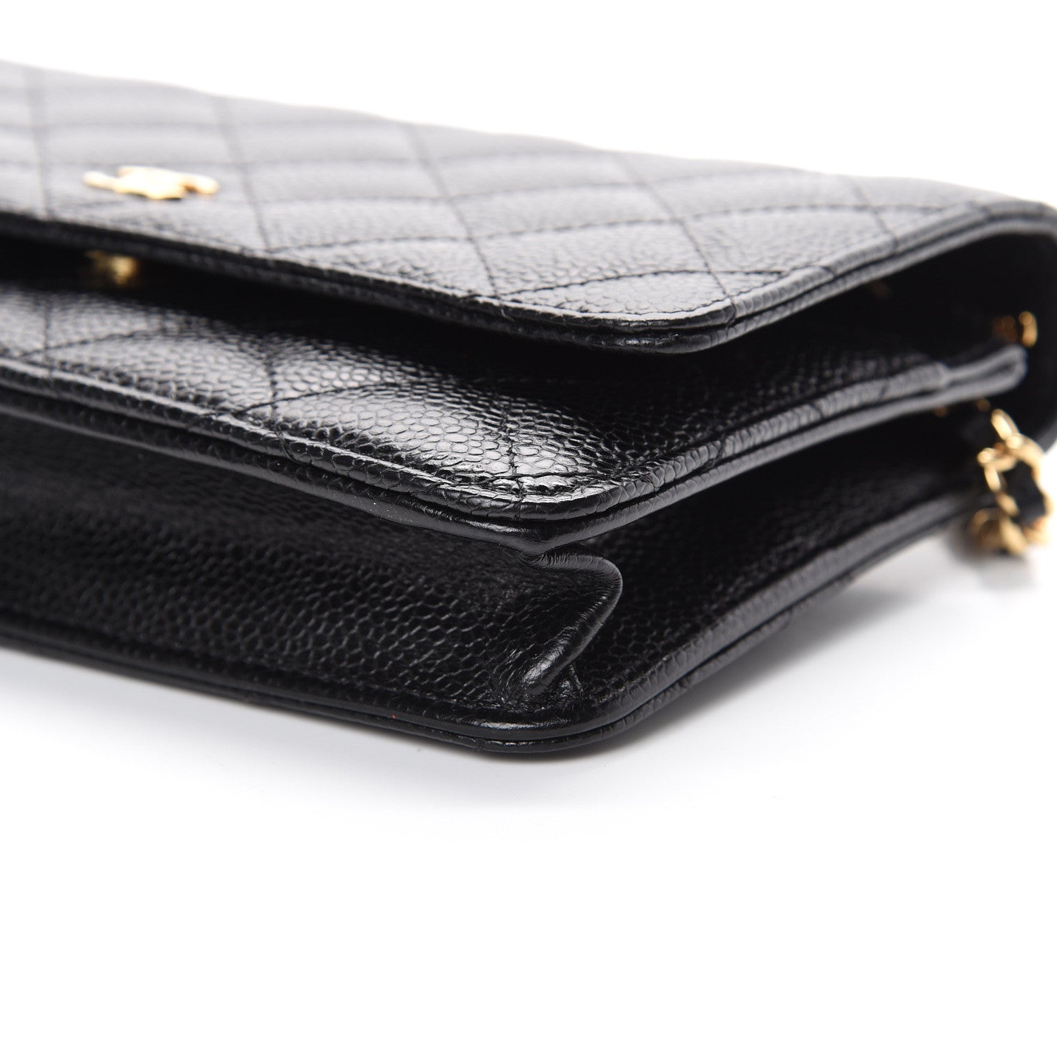 Chanel Caviar Quilted Wallet On Chain WOC Black 10 of 11