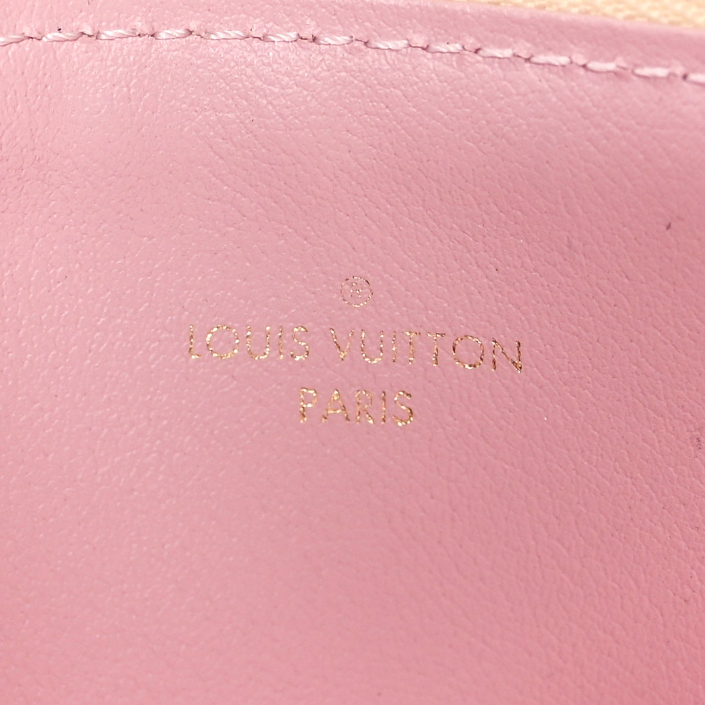Damier Azur Felicie Chain Wallet Zippered Insert Rose Ballerine
