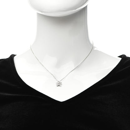 Chanel 18K White Gold Diamond Small Comete Geode Pendant Necklace 2 of 4