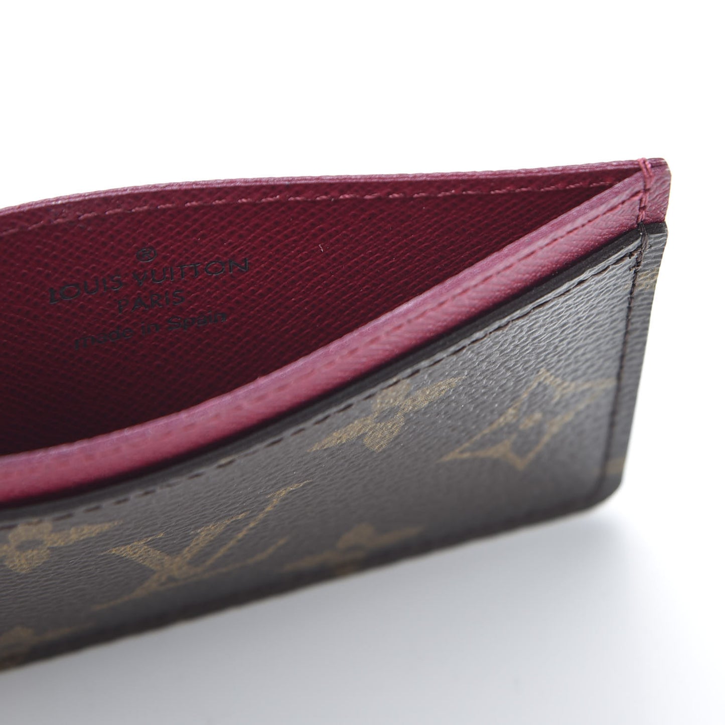 Monogram Card Holder Fuchsia