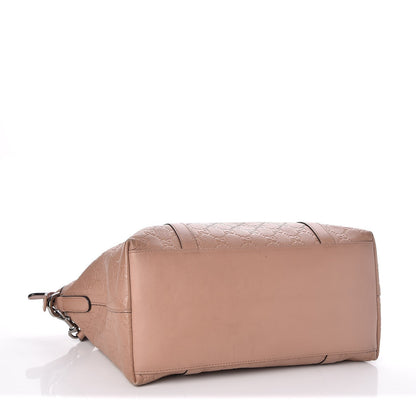 Gucci Guccissima Medium GG Charm Dome Satchel Winter Rose 4 of 8