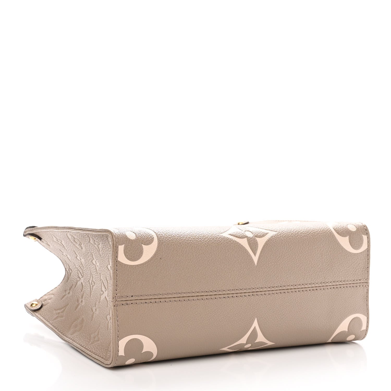 Louis Vuitton Empreinte Monogram Giant Onthego PM Tourterelle Creme 4 of 9