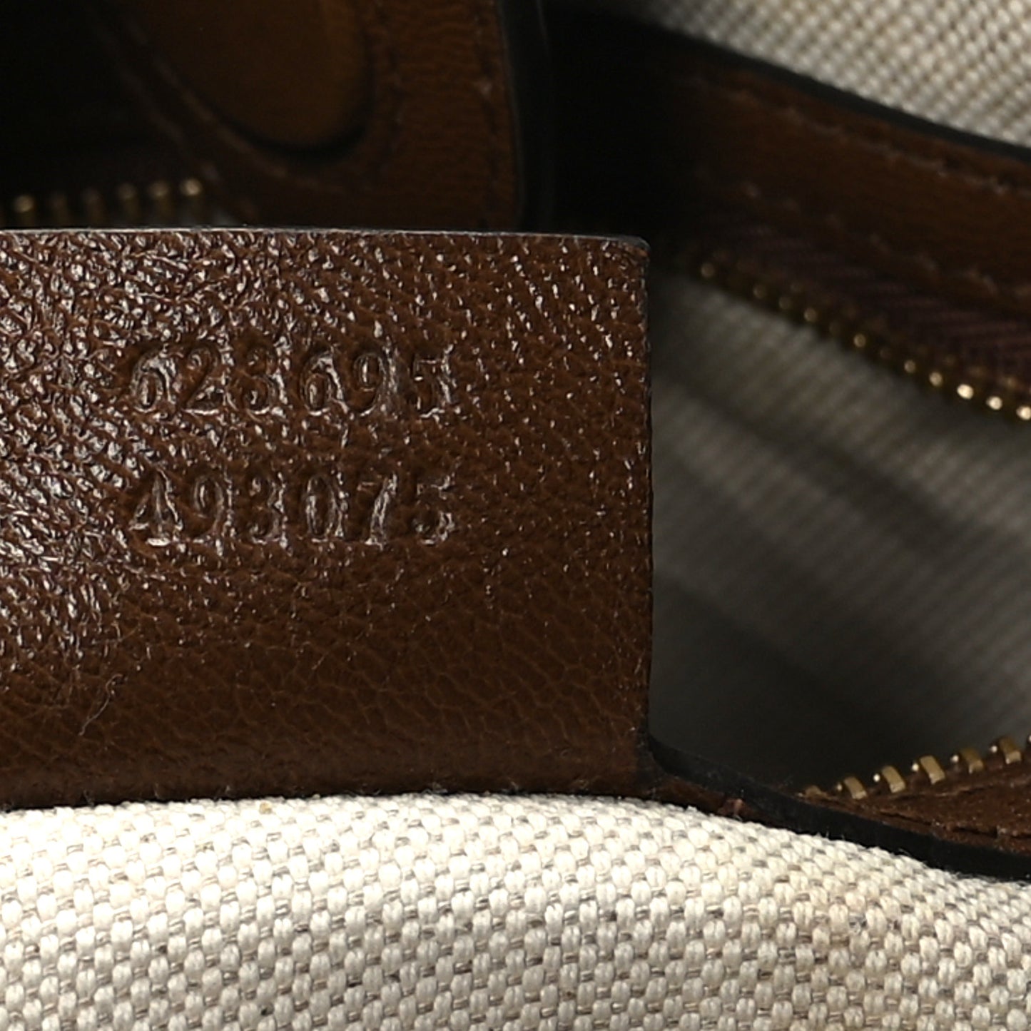 Monogram Calfskin Large Horsebit 1955 Tote Bag Beige Brown Sugar