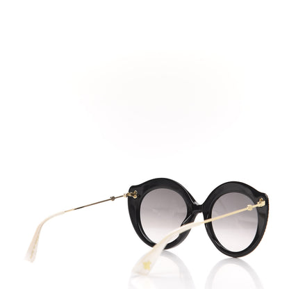 Gucci Metal Crystal Cat Eye Sunglasses GG0214S Sunglasses Black 4 of 7