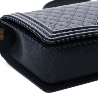 Chanel Caviar Quilted New Medium Boy Flap Black 8 of 10