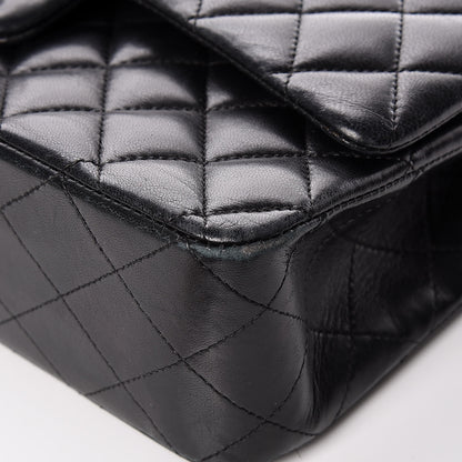 Chanel Lambskin Quilted Medium Double Flap Bag Black 14 of 27