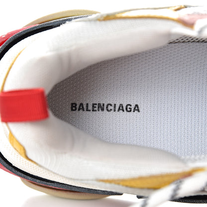 Balenciaga Mesh Nubuck Womens Triple S Sneakers 35 White Gris Jaune Rose 6 of 13