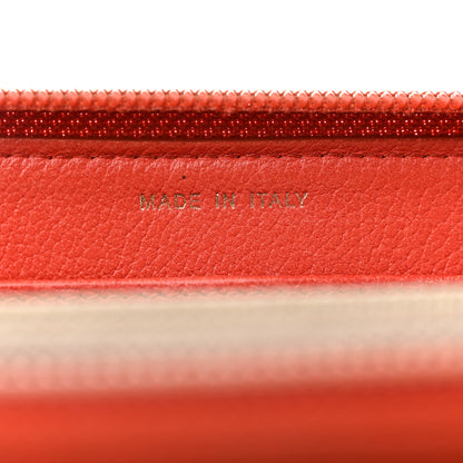 Chanel Calfskin Camelia Foil Zip Around Wallet Red 7 of 12