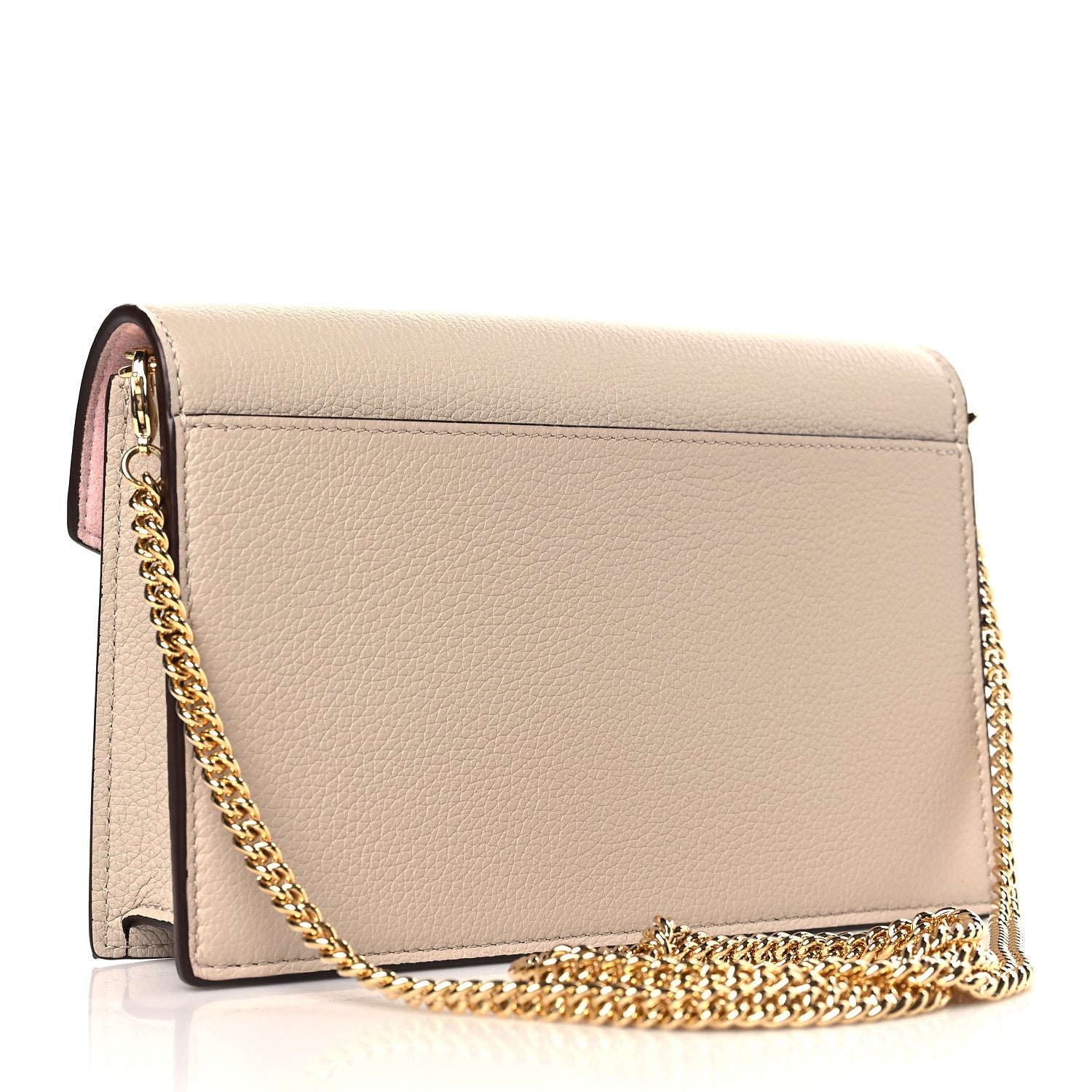 Louis Vuitton Soft Calfskin My Lockme Chain Pochette Greige 3 of 8