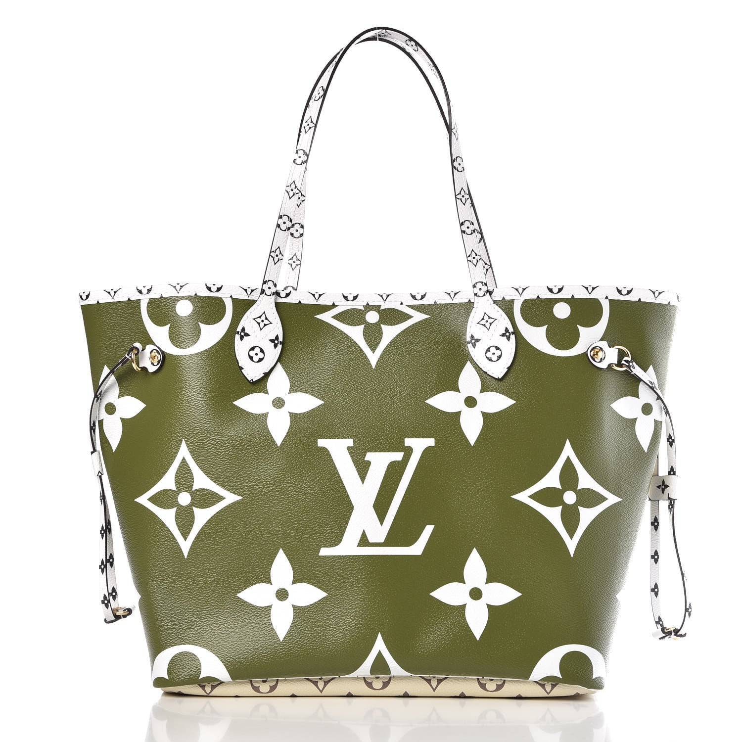 Louis Vuitton Monogram Giant Neverfull MM Kaki 3 of 11