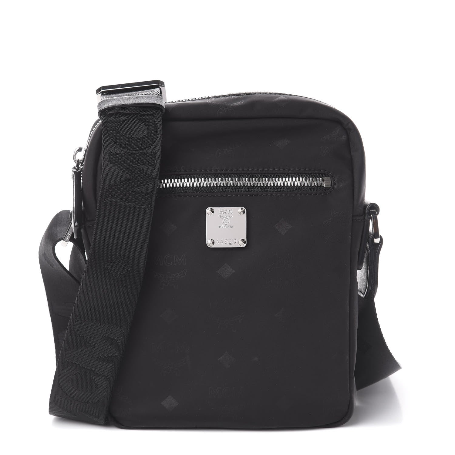 MCM Nylon Monogram Dieter Crossbody Black 1 of 8