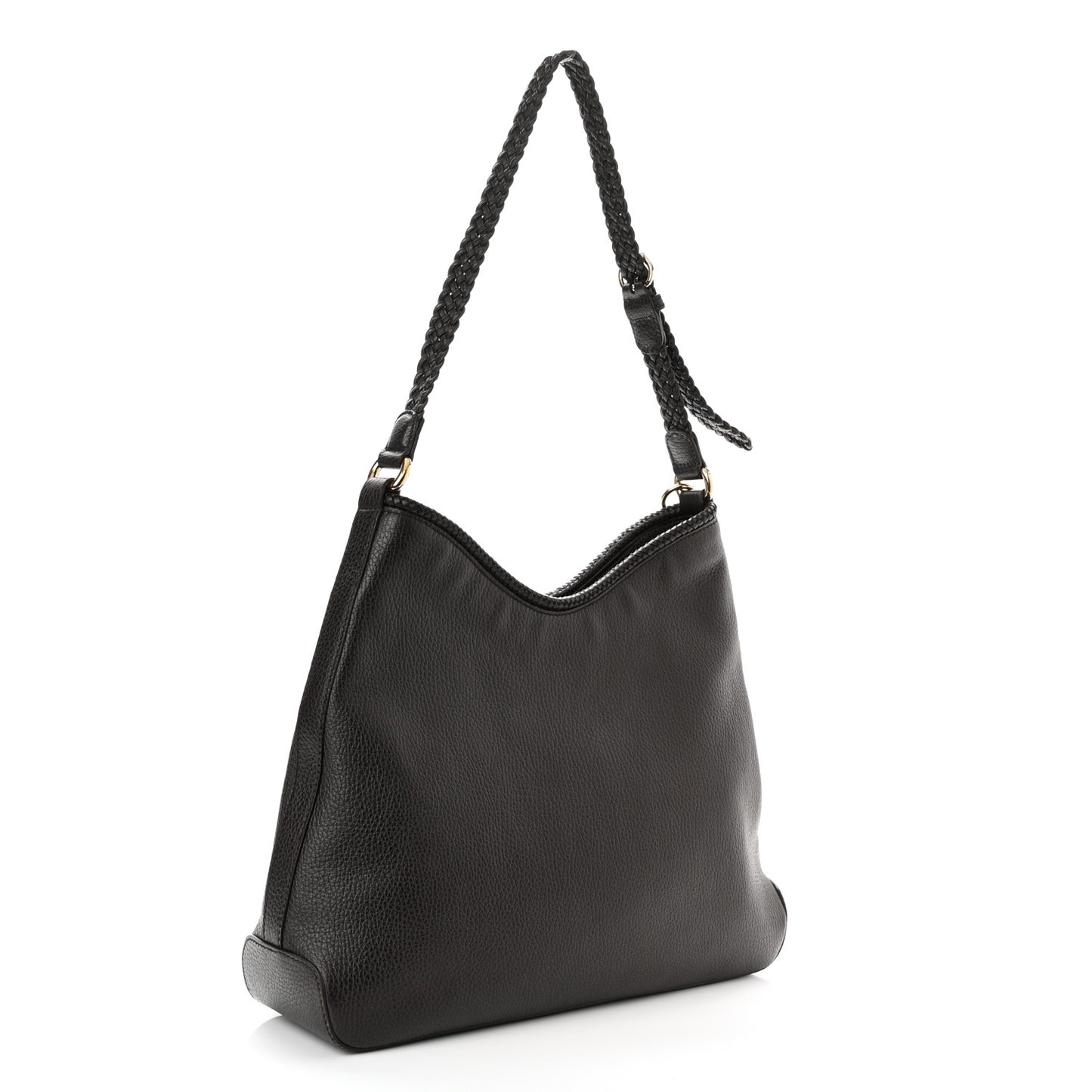 Pebbled Calfskin Medium Marrakech Hobo Dark Brown