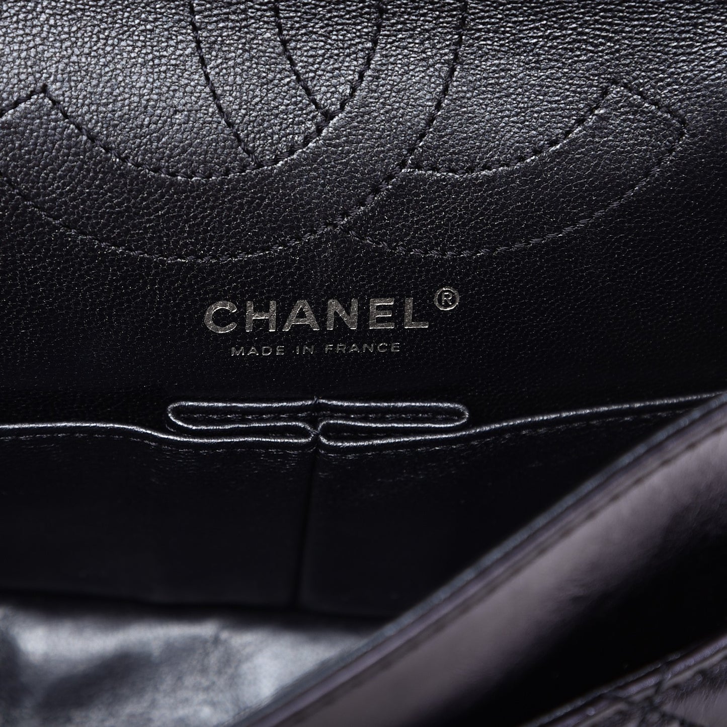 Metallic Aged Calfskin Quilted 2.55 Reissue 225 Flap Blue