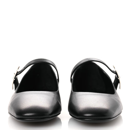 Hermes Goatskin Jane Ballet Flats 36.5 Black 3 of 11